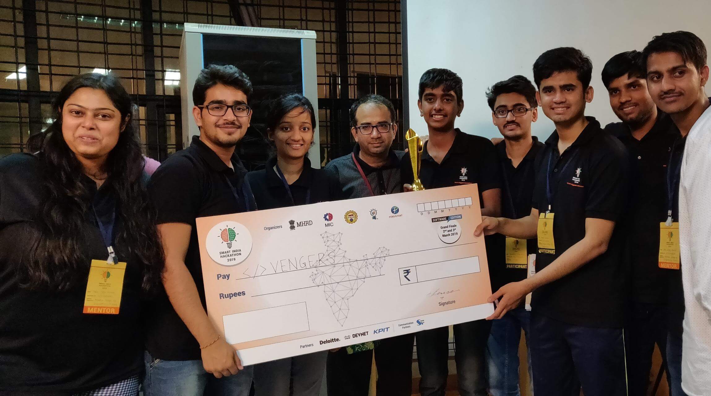 Prem Raval Winner at SIH (Smart India Hackathon) 2019, Team