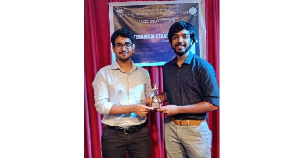 _prem_raval 1st runner up Prize at the _SAKEC Technical Debate 2019_