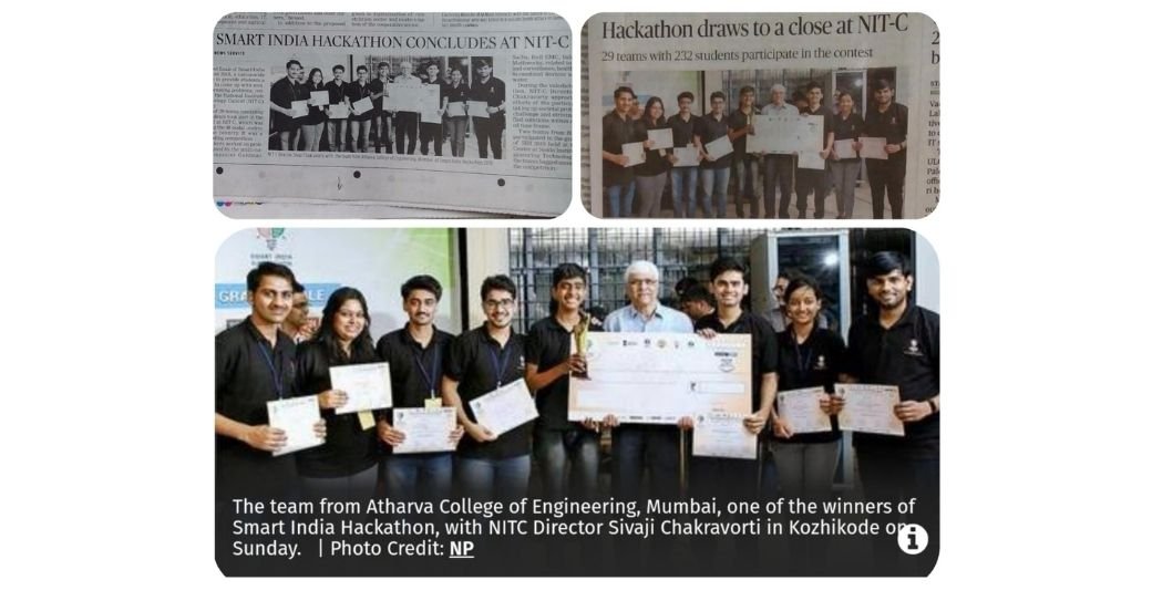 _prem_raval Featured in _The Hindu_ for winning the 1st prize at SIH (Smart India Hackathon) 2019